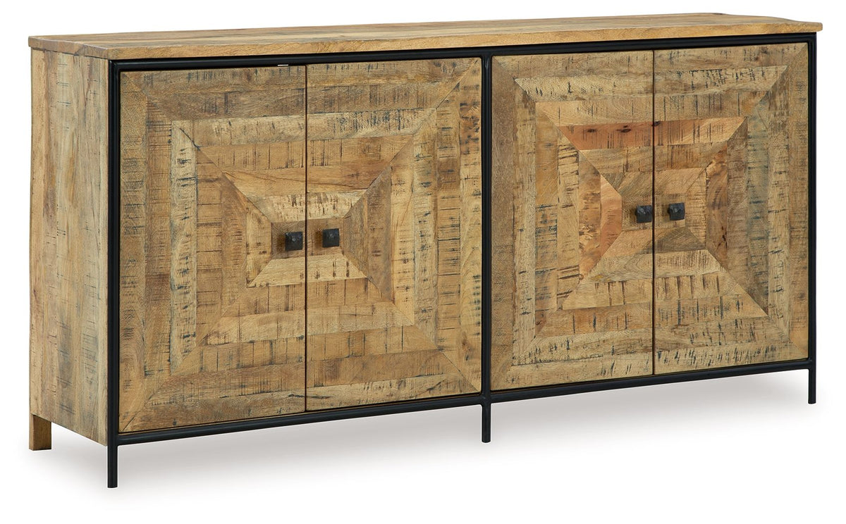 Camney - Brown / Black - Accent Cabinet by Signature Design by Ashley® | Bel Furniture