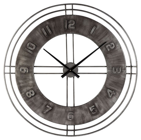 Ana Sofia - Antique Gray - Wall Clock by Signature Design by Ashley® | Bel Furniture