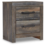 Drystan - Brown / Beige - Two Drawer Night Stand by Signature Design by Ashley® | Bel Furniture