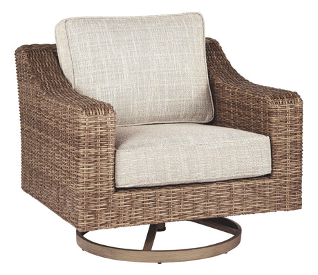 Beachcroft - Swivel Lounge Chair Beige by Signature Design by Ashley® | Bel Furniture