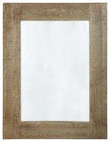 Waltleigh - Distressed Brown - Accent Mirror by Signature Design by Ashley® | Bel Furniture