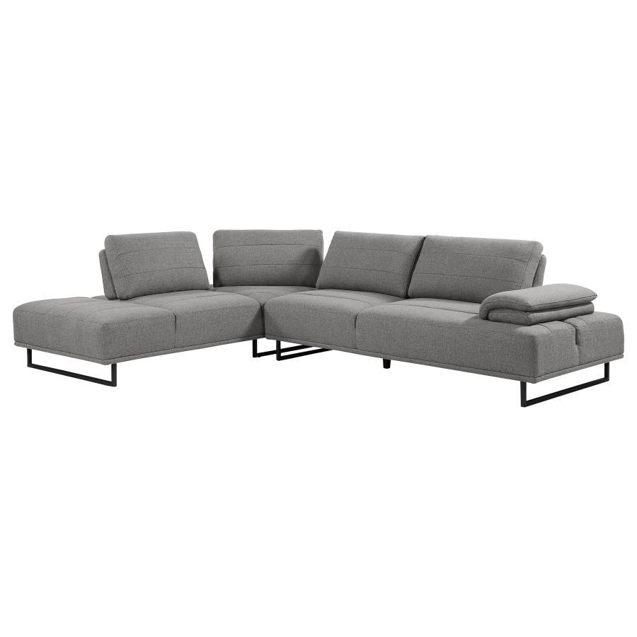 Arden - 2 Piece Adjustable Back Sectional - Taupe