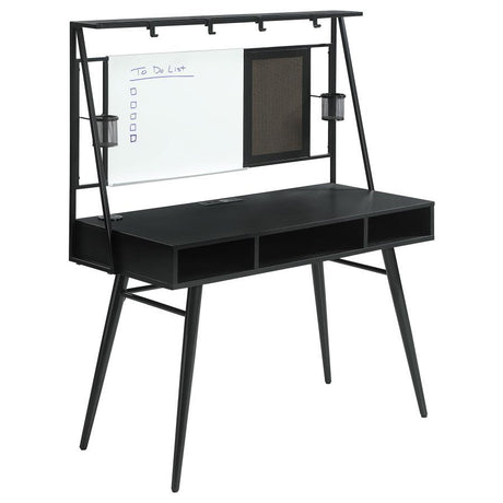 Jessie - Writing Desk With Whiteboard And USB - Black by CoasterEssence | Bel Furniture