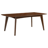 Malone - Rectangular Wood Dining Table - Dark Walnut by CoasterEssence | Bel Furniture