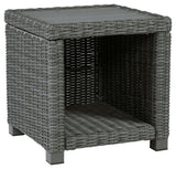 Elite Park - Gray - Square End Table by Signature Design by Ashley® | Bel Furniture