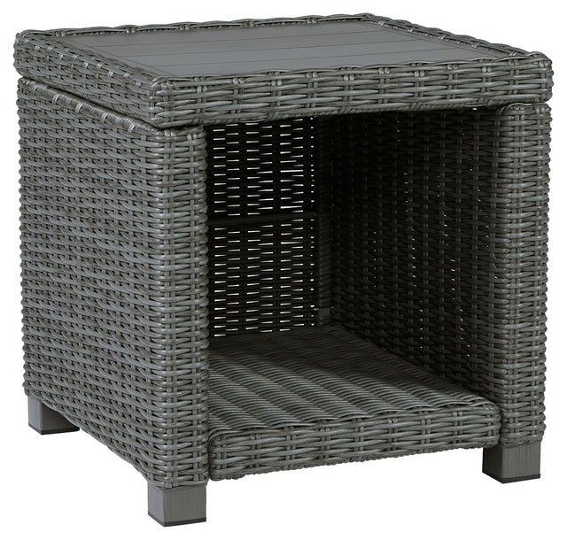 Elite Park - Gray - Square End Table by Signature Design by Ashley® | Bel Furniture