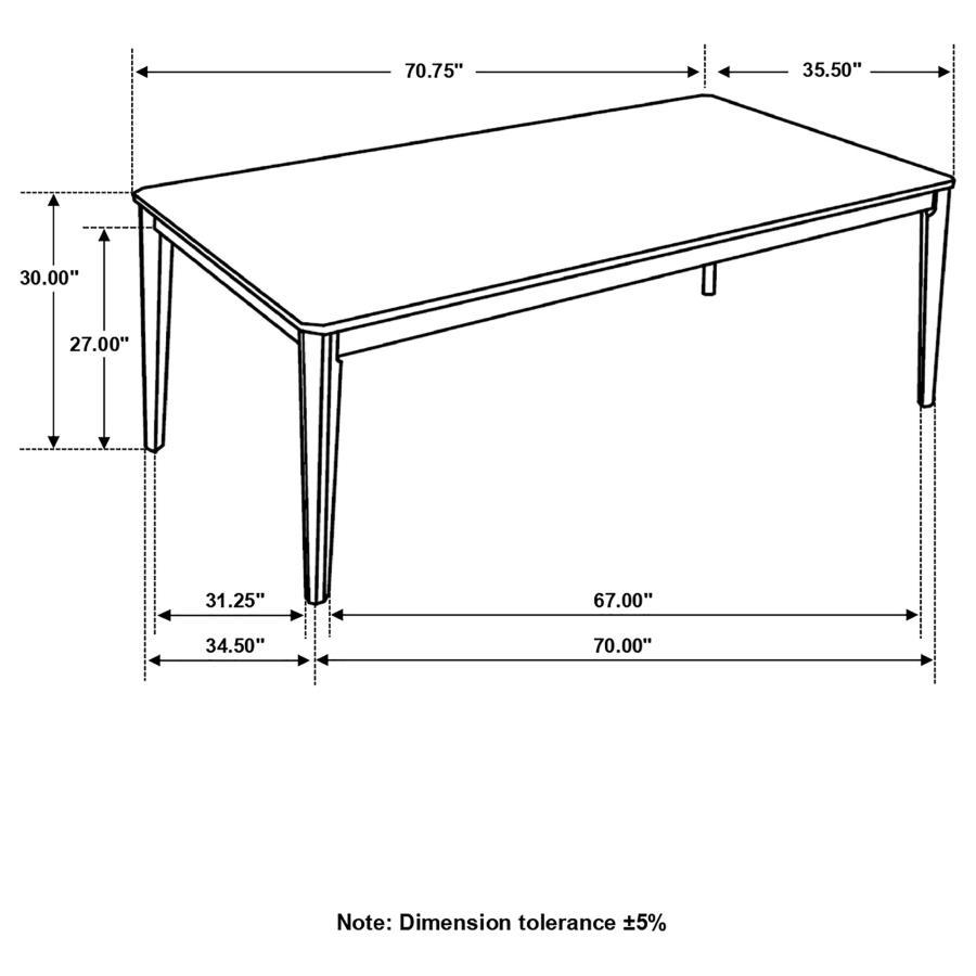 Wethersfield - Dining Table With Clipped Corner - Medium Walnut