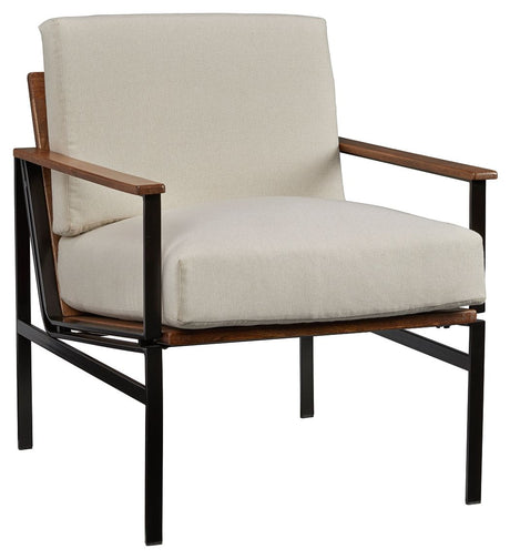 Tilden - Ivory / Brown - Accent Chair by Signature Design by Ashley® | Bel Furniture