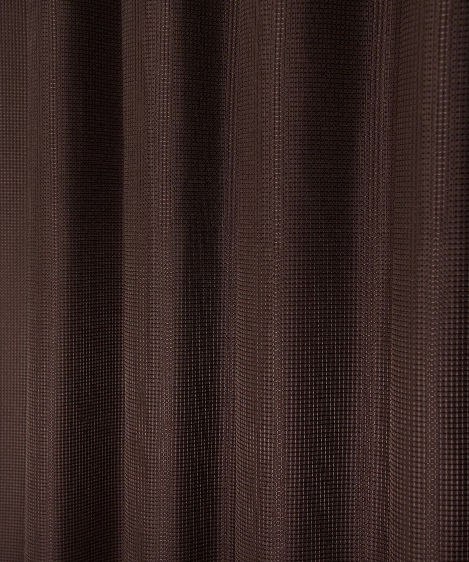 Waffle Weave Shower Curtain - Luxurious Brown