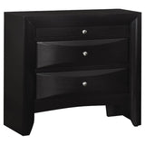 Briana - 2-Drawer Nightstand - Black by CoasterEssence | Bel Furniture
