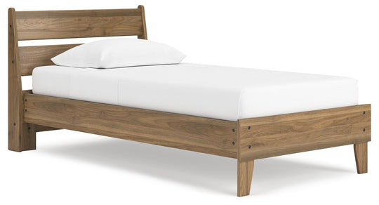 Deanlow - Platform Panel Bed Light Brown by Signature Design by Ashley® | Bel Furniture