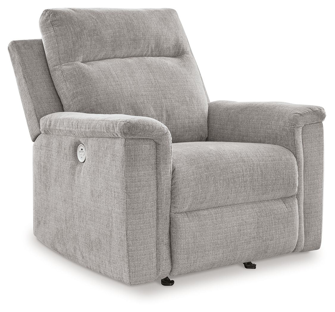 Barnsana - Power Rocker Recliner Pearl Silver by Signature Design by Ashley® | Bel Furniture