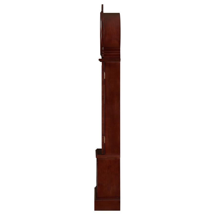 Narcissa - Grandfather Clock With Chime - Brown Red