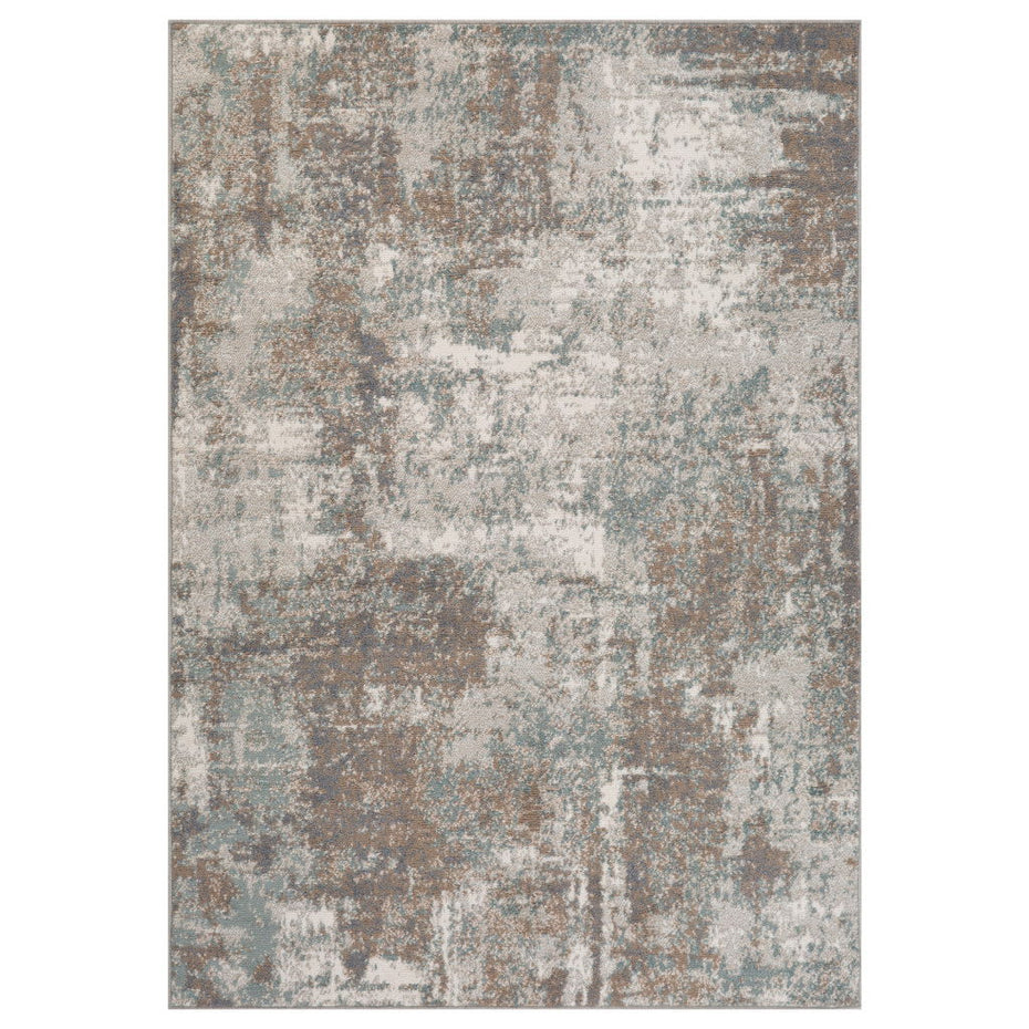 Abstract Power Loom Area Rug - Brown - 2' x 3'