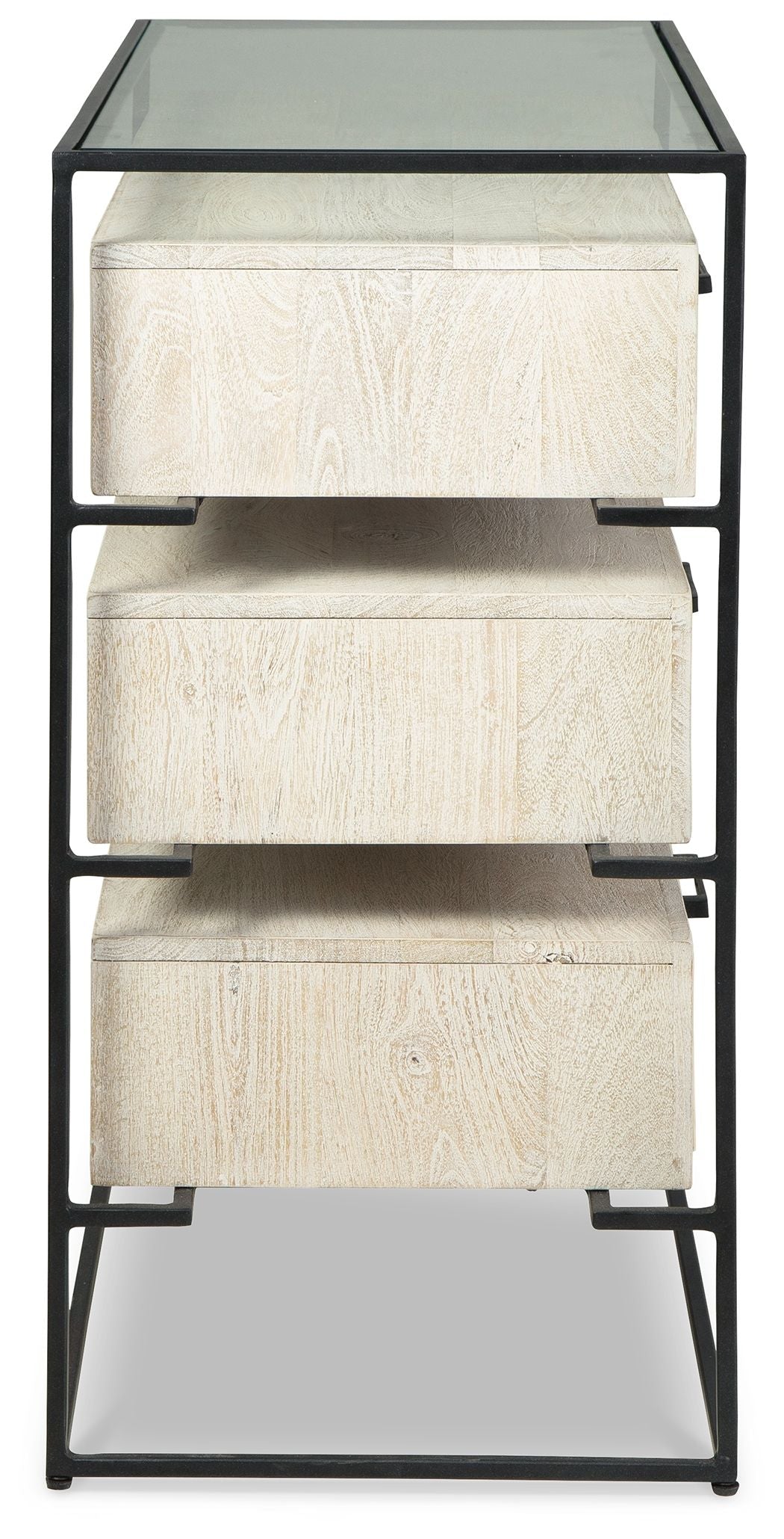 Crewridge - Black / Cream - Accent Cabinet