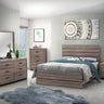 Brantford - Panel Bedroom Set Dark Brown 4 Pc. Bed, Dresser, Mirror, Nightstand King by CoasterEveryday | Bel Furniture