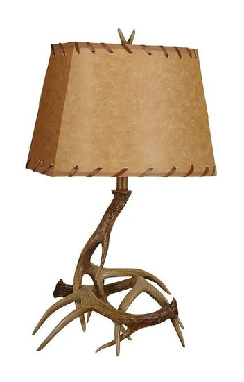 Antler Table Lamps With Shades, Set of 2 - BEL Furniture