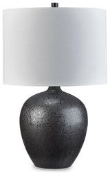 Ladstow - Black - Ceramic Table Lamp by Signature Design by Ashley® | Bel Furniture