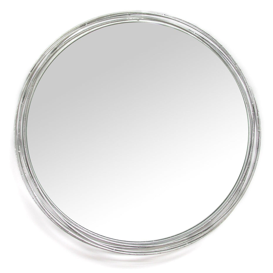 Intertwined Wall Mirror - Silver