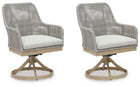 Seton Creek - Swivel Chair With Cushion (Set of 2) - Gray
