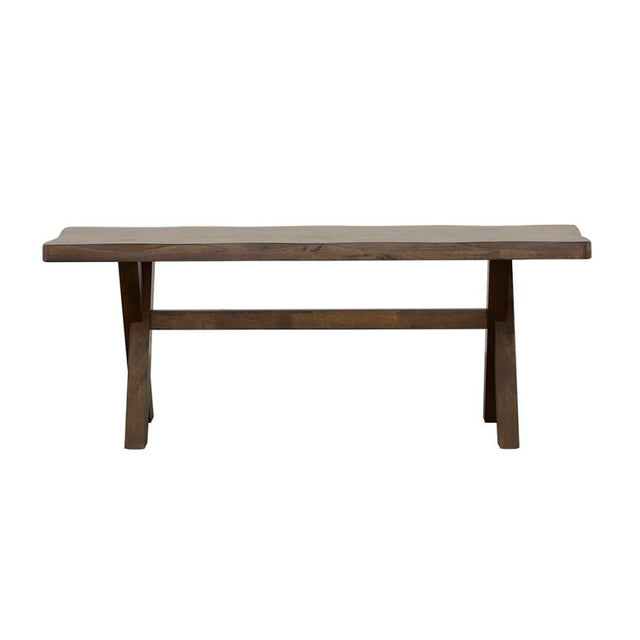 Alston - Wood Dining Bench - Knotty Nutmeg by CoasterEveryday | Bel Furniture