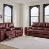 Alessandro - Living Room Set Dark Red 2 Pc. Power Reclining Sofa, Loveseat by Signature Design by Ashley® | Bel Furniture