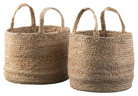Brayton - Natural - Basket Set (Set of 2) by Signature Design by Ashley® | Bel Furniture