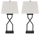 Brookthrone - Metal Table Lamp (Set of 2) - Black