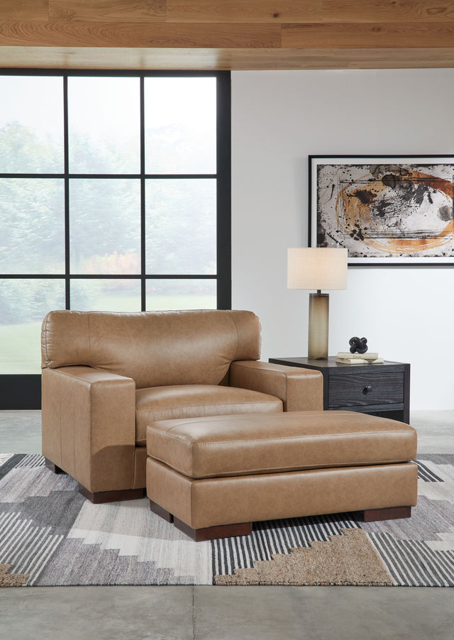 Lombardia - Tumbleweed - 2 Pc. - Chair And A Half, Ottoman by Signature Design by Ashley® | Bel Furniture