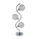 Crystal Globe - Table Lamp - Chrome by Crown Mark | Bel Furniture