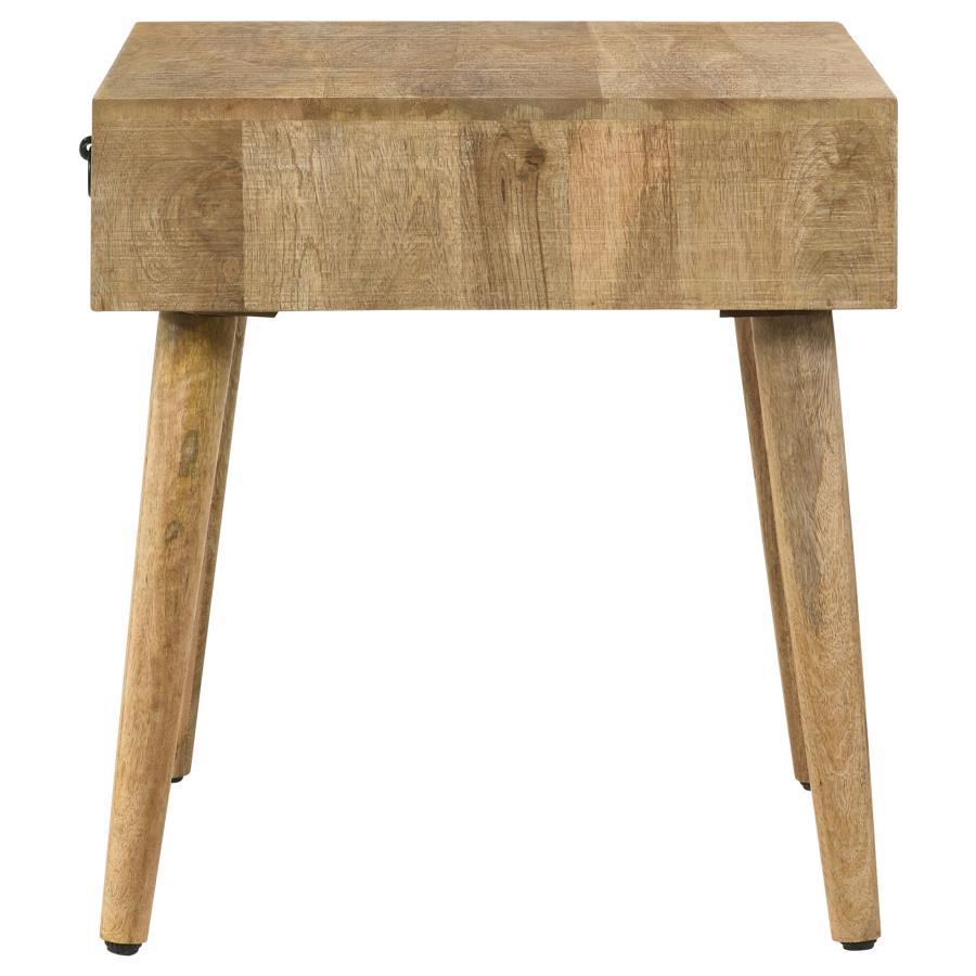 Zabel - Square 1-Drawer End Table - Natural