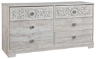Paxberry - Six Drawer Dresser - Weatherworn - Whitewash