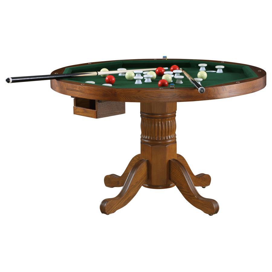 Mitchell - 5-Piece Dining And Game Table Set - Amber