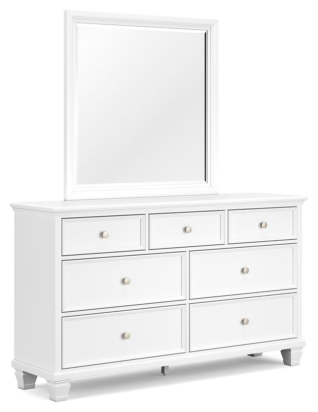 Fortman - White - Dresser And Mirror by Signature Design by Ashley® | Bel Furniture