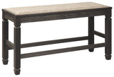 Tyler Creek - Antique Black - DBL Counter UPH Bench by Signature Design by Ashley® | Bel Furniture