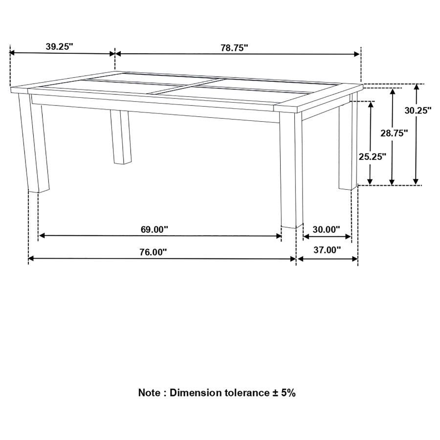 Coleman - Rectangular Dining Table - Rustic Golden Brown