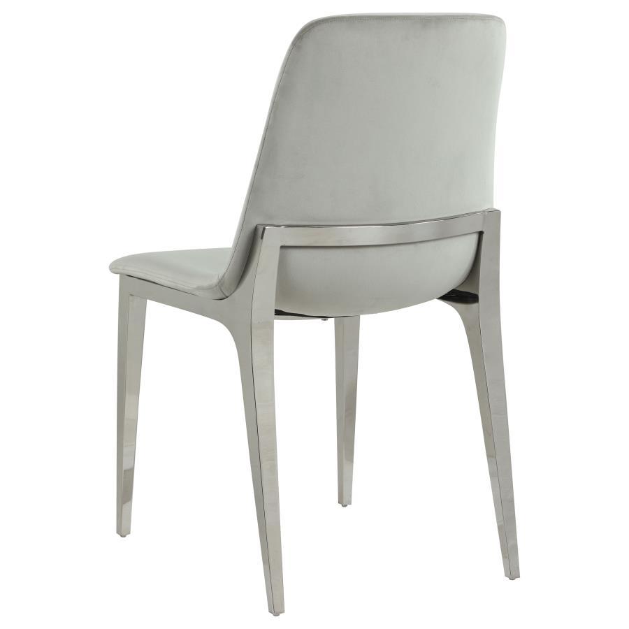 Irene - Upholstered Dining Side Chair (Set of 4) - Light Gray