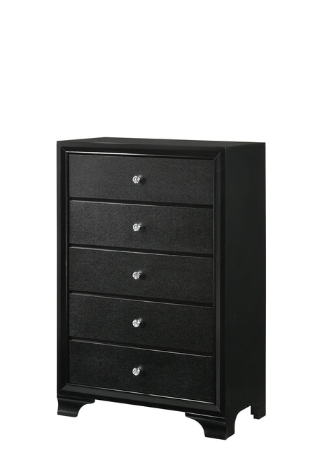 Micah - Chest - Black by Crown Mark | Bel Furniture