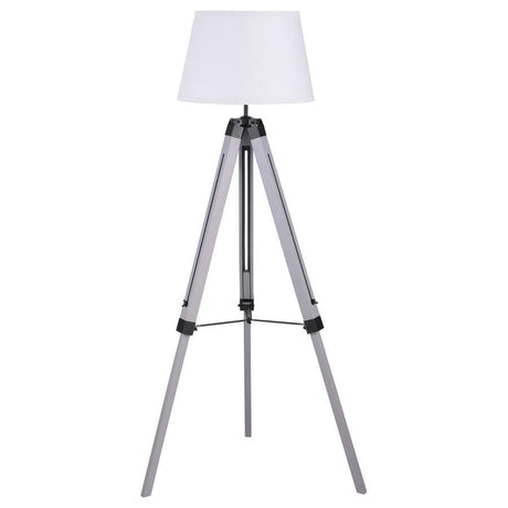Dayton - Empire Shade Metal Tripod Floor Lamp - Gray by Coaster Fine Furniture | Bel Furniture