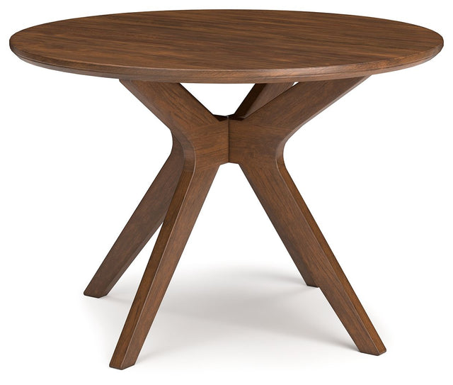 Lyncott - Brown - Round Dining Room Table by Signature Design by Ashley® | Bel Furniture