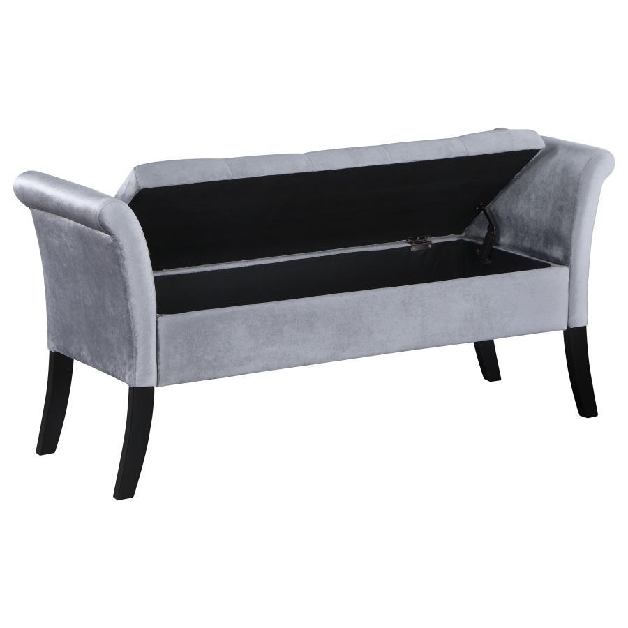 Farrah - Upholstered Rolled Arms Storage Bench