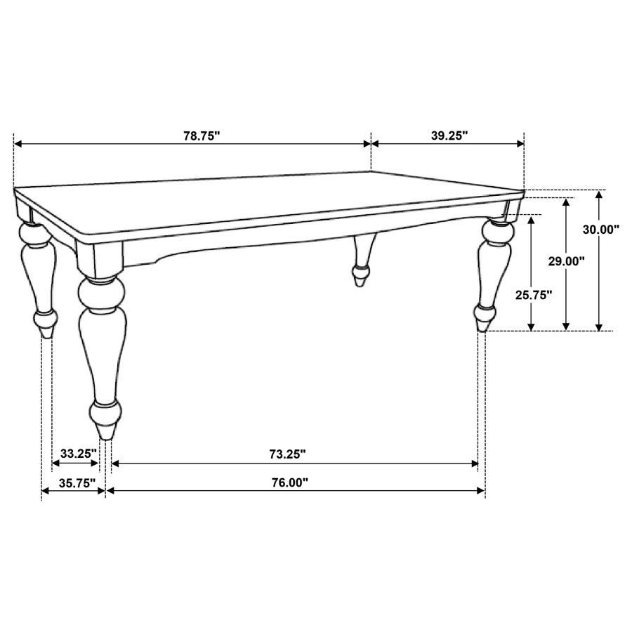 Bridget - Rectangular Dining Table - Brown Brushed