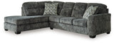 Lonoke - Sectional Dark Gray 2 Pc. Left Arm Facing Corner Chaise Sectional by Signature Design by Ashley® | Bel Furniture