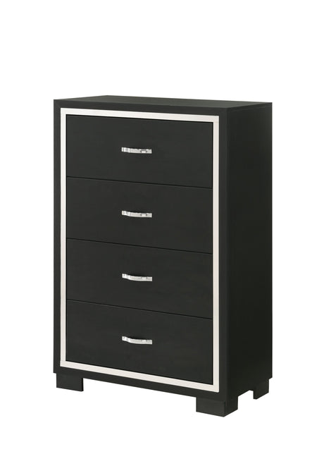 Gennro - Chest - Black by Crown Mark | Bel Furniture
