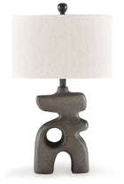 Danacy - Paper Table Lamp - Distressed Black