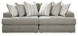 Avaliyah - Sectional Dark Gray 2 Pc. Sectional by Signature Design by Ashley® | Bel Furniture
