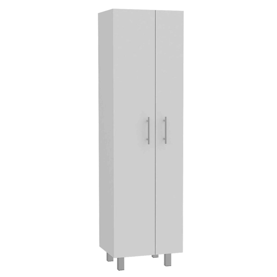 Versatile Tall Pantry Or Laundry Cabinet - White
