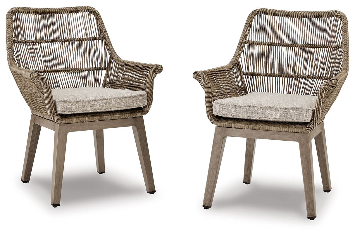 Beach Front - Arm Chair With Cushion Beige 2 Pieces by Signature Design by Ashley® | Bel Furniture