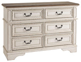 Realyn - Dresser, Mirror White Dressers 6 Drawers by Signature Design by Ashley® | Bel Furniture
