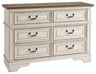 Realyn - Dresser, Mirror White Dressers 6 Drawers by Signature Design by Ashley® | Bel Furniture